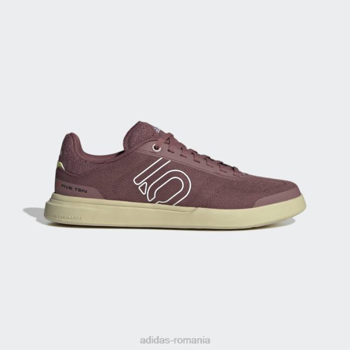 Adidas burgundy five ten sleuth dlx canvas mountain bike pantofi femei visiniu/alb/bej nisip 2JBN22253