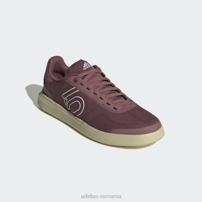 Adidas burgundy five ten sleuth dlx canvas mountain bike pantofi femei visiniu/alb/bej nisip 2JBN22253