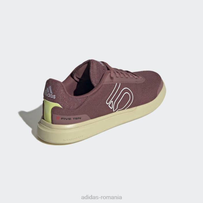 Adidas burgundy five ten sleuth dlx canvas mountain bike pantofi femei visiniu/alb/bej nisip 2JBN22253