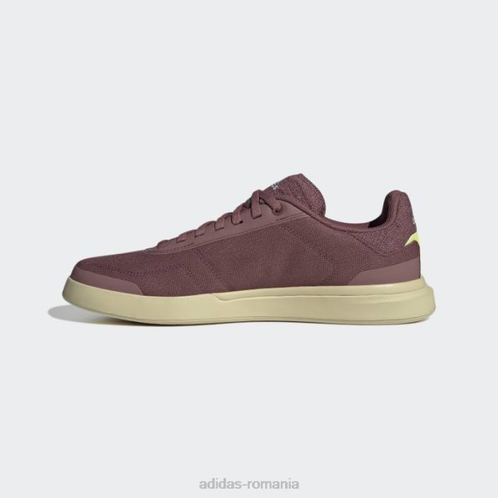 Adidas burgundy five ten sleuth dlx canvas mountain bike pantofi femei visiniu/alb/bej nisip 2JBN22253