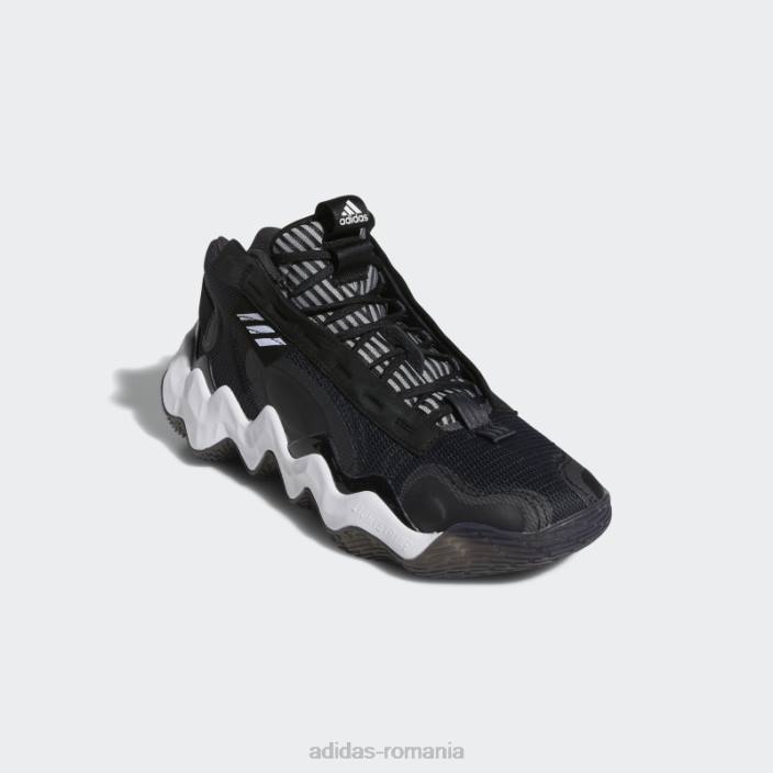 Adidas carbon exhibit b candace parker mid pantofi de baschet adidas femei carbon/alb/negru 2JBN22203