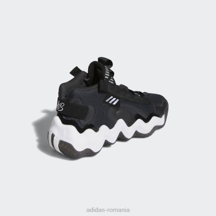 Adidas carbon exhibit b candace parker mid pantofi de baschet adidas femei carbon/alb/negru 2JBN22203