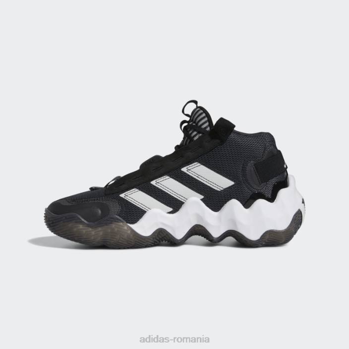 Adidas carbon exhibit b candace parker mid pantofi de baschet adidas femei carbon/alb/negru 2JBN22203