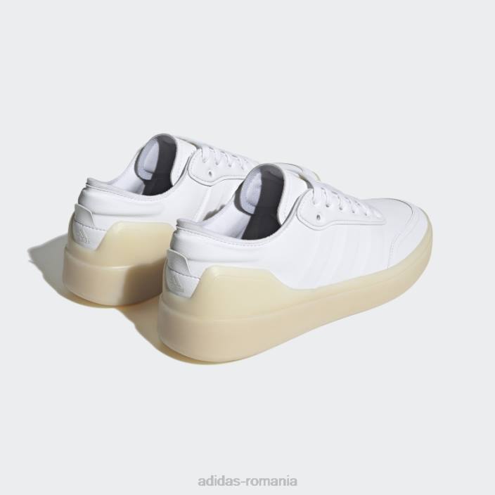Adidas court revival cloudfoam stil de viață modern pantofi confort curte alb femei alb/auriu metalic 2JBN22111