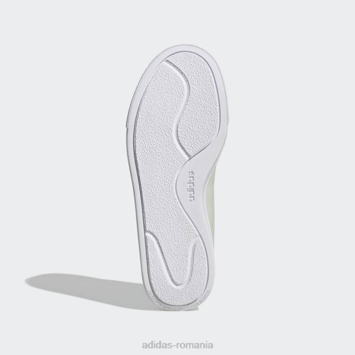 Adidas curte platformă cln pantofi verzi adidas femei verde/alb/negru 2JBN21990