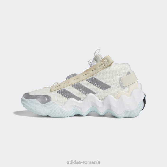 Adidas expoziție b candace parker mid pantofi de baschet alb adidas femei nuanță alb/argintiu/ecru 2JBN22212