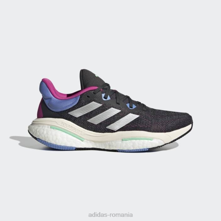 Adidas pantofi adidas carbon solarglide 6 femei carbon/argintiu/albastru 2JBN22365