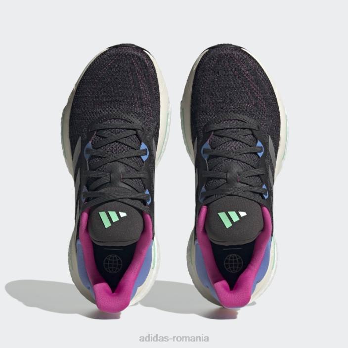 Adidas pantofi adidas carbon solarglide 6 femei carbon/argintiu/albastru 2JBN22365