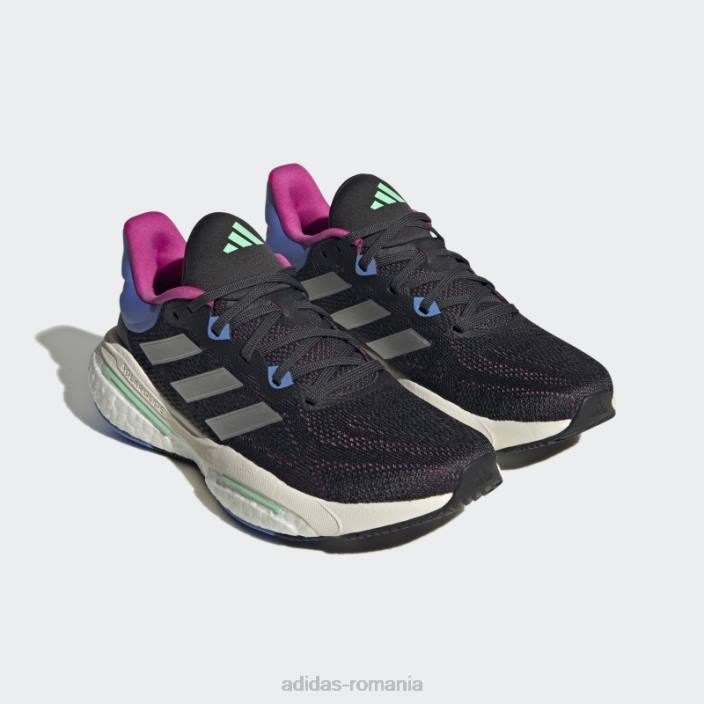 Adidas pantofi adidas carbon solarglide 6 femei carbon/argintiu/albastru 2JBN22365