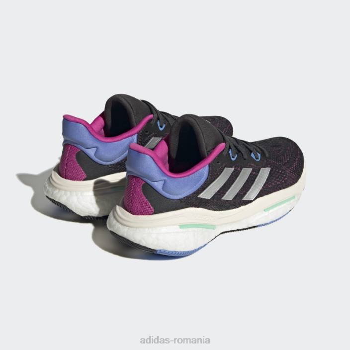 Adidas pantofi adidas carbon solarglide 6 femei carbon/argintiu/albastru 2JBN22365