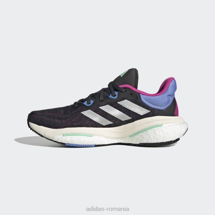 Adidas pantofi adidas carbon solarglide 6 femei carbon/argintiu/albastru 2JBN22365