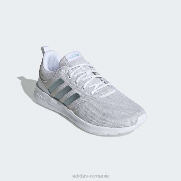 Adidas pantofi adidas qt racer 2.0 albi femei alb/vision met/gri 2JBN22317