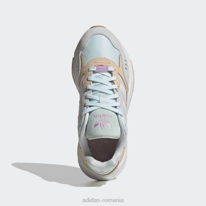 Adidas pantofi albaștri retropy f90 femei albastru/alb/portocaliu 2JBN21995