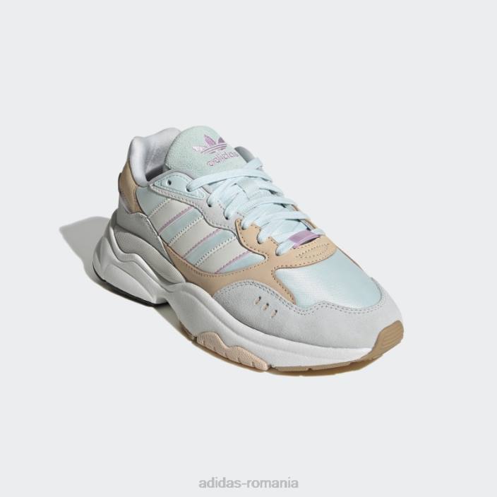Adidas pantofi albaștri retropy f90 femei albastru/alb/portocaliu 2JBN21995