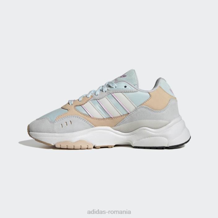 Adidas pantofi albaștri retropy f90 femei albastru/alb/portocaliu 2JBN21995