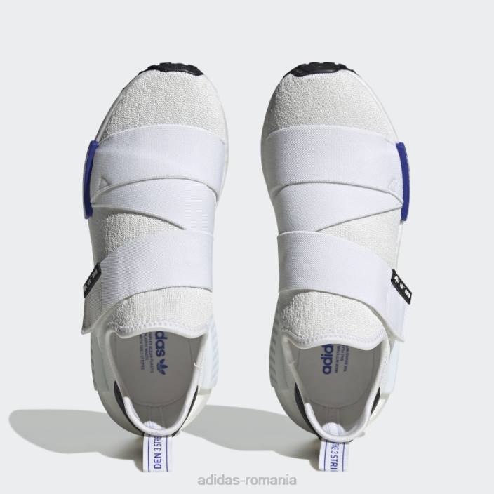 Adidas pantofi albi cu curea nmd-r1 adidas femei alb/albastru/negru 2JBN22113