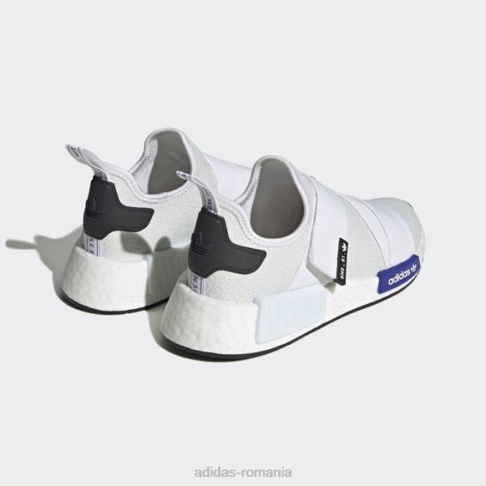 Adidas pantofi albi cu curea nmd-r1 adidas femei alb/albastru/negru 2JBN22113