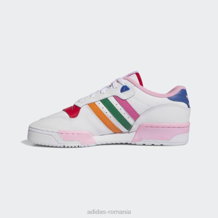 Adidas pantofi albi de rivalitate femei alb/magenta/stacojiu 2JBN22000