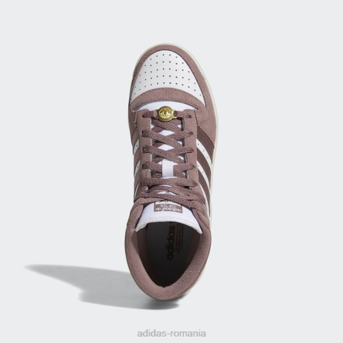 Adidas pantofi albi de top zece rb femei alb/violet 2JBN22329