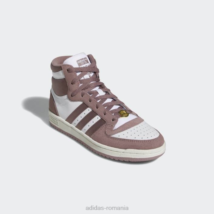 Adidas pantofi albi de top zece rb femei alb/violet 2JBN22329