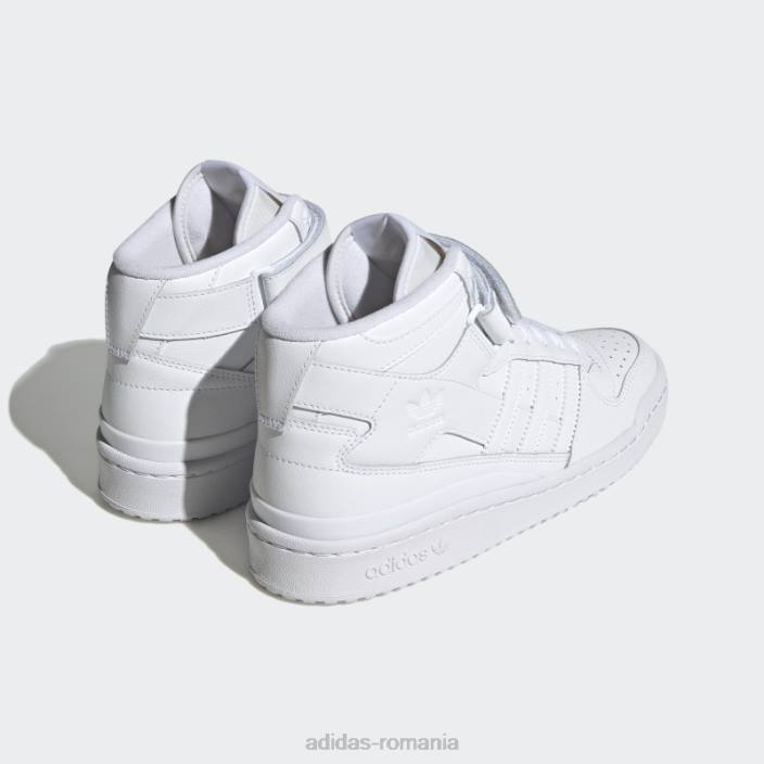 Adidas pantofi albi forum mid eleganti femei alb 2JBN22157