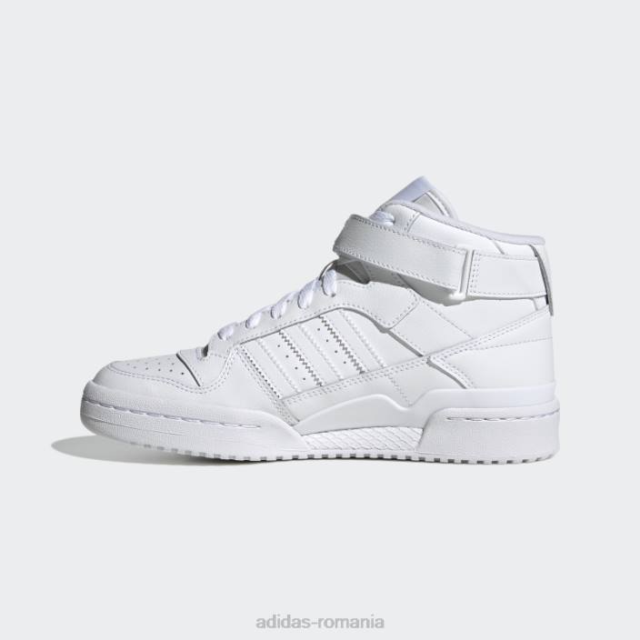 Adidas pantofi albi forum mid eleganti femei alb 2JBN22157