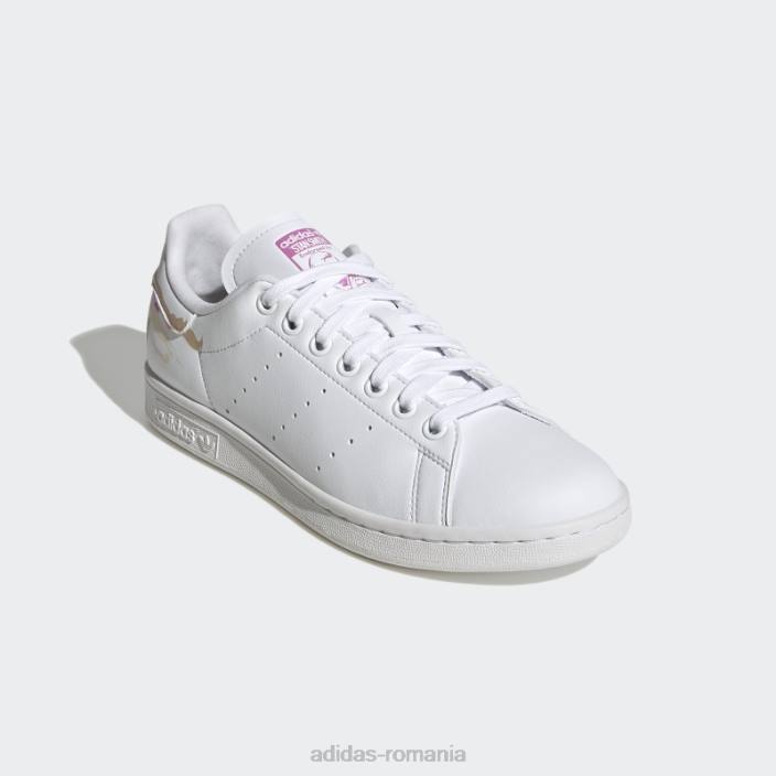 Adidas pantofi albi stan smith thebe magugu adidas femei alb/liliac/argintiu 2JBN22281