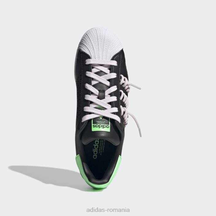 Adidas pantofi albi superstar moda femei negru/roz/alb 2JBN22068