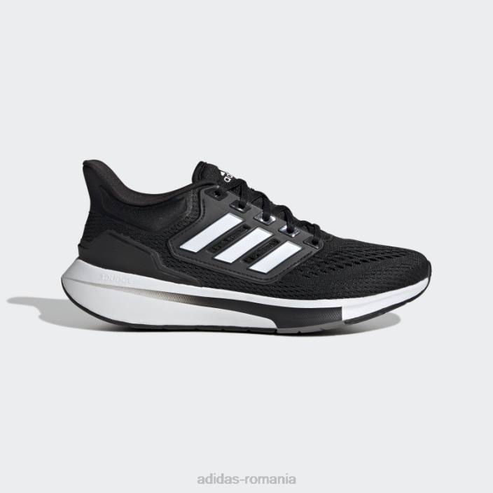Adidas pantofi alergare eq21 run negri adidas femei negru/alb/gri 2JBN22380