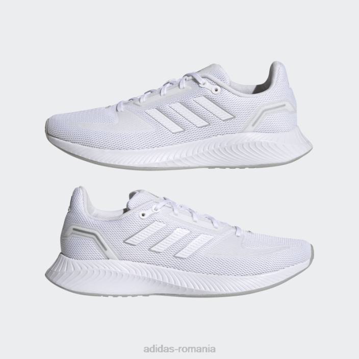 Adidas pantofi alergare runfalcon 2.0 alb femei alb/argintiu 2JBN22081