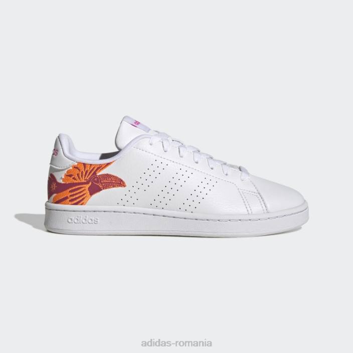 Adidas pantofi avantaj albi femei alb/roz 2JBN22058