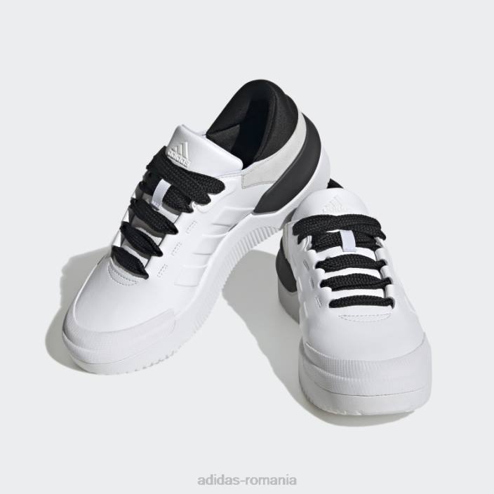 Adidas pantofi court funk alb adidas femei alb negru 2JBN22188