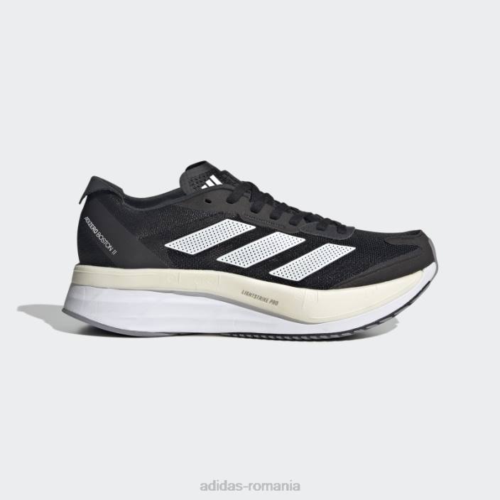 Adidas pantofi de alergare adizero boston 11 negri femei negru/alb/gri 2JBN22247