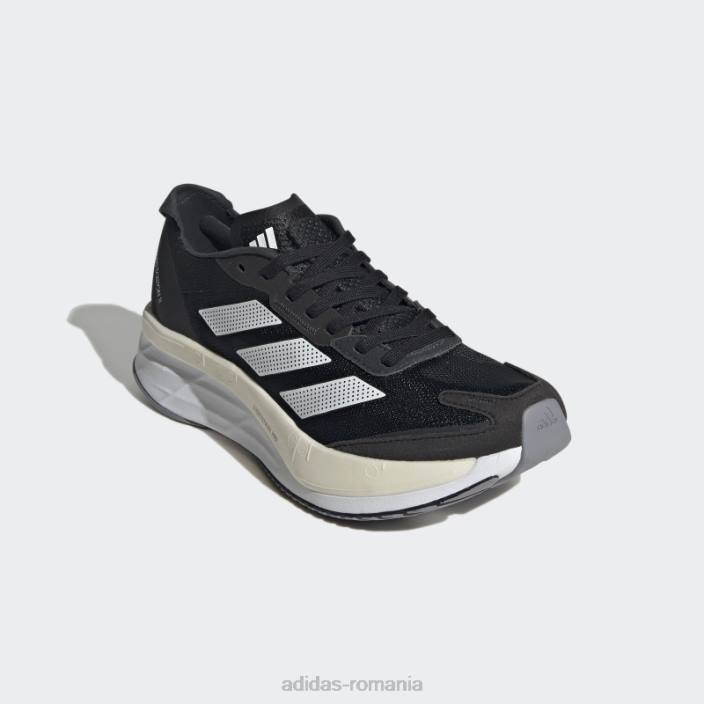 Adidas pantofi de alergare adizero boston 11 negri femei negru/alb/gri 2JBN22247