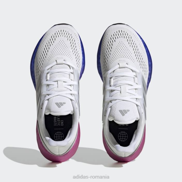 Adidas pantofi de alergare albi pureboost 22 femei alb/gri/fucsia 2JBN22138