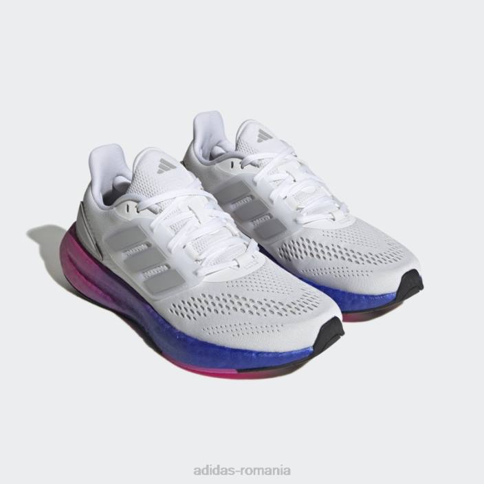 Adidas pantofi de alergare albi pureboost 22 femei alb/gri/fucsia 2JBN22138