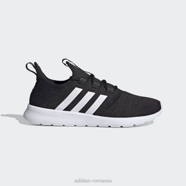 Adidas pantofi de alergare carbon cloudfoam pure 2.0 femei negru/alb/carbon 2JBN22088