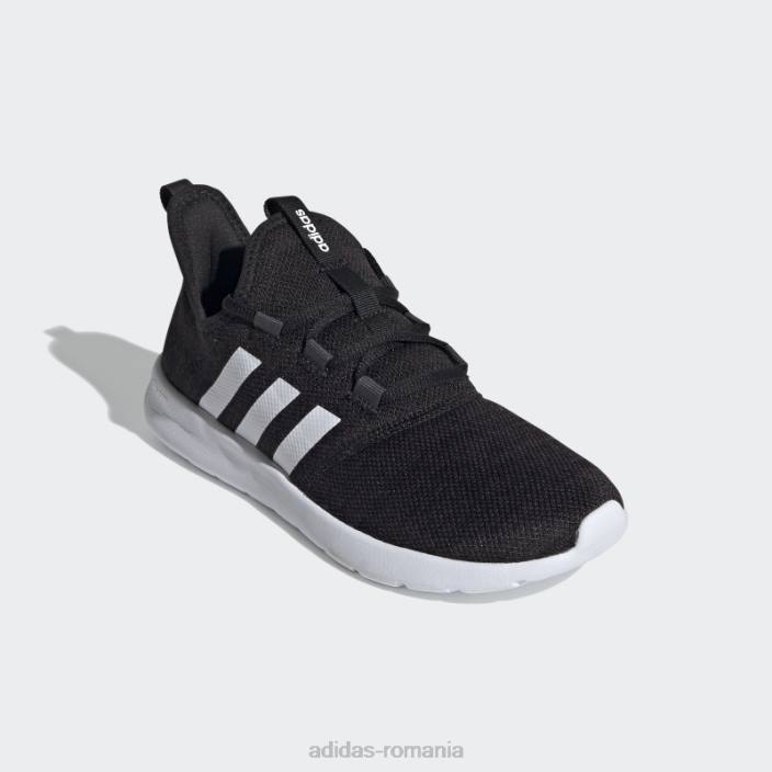 Adidas pantofi de alergare carbon cloudfoam pure 2.0 femei negru/alb/carbon 2JBN22088