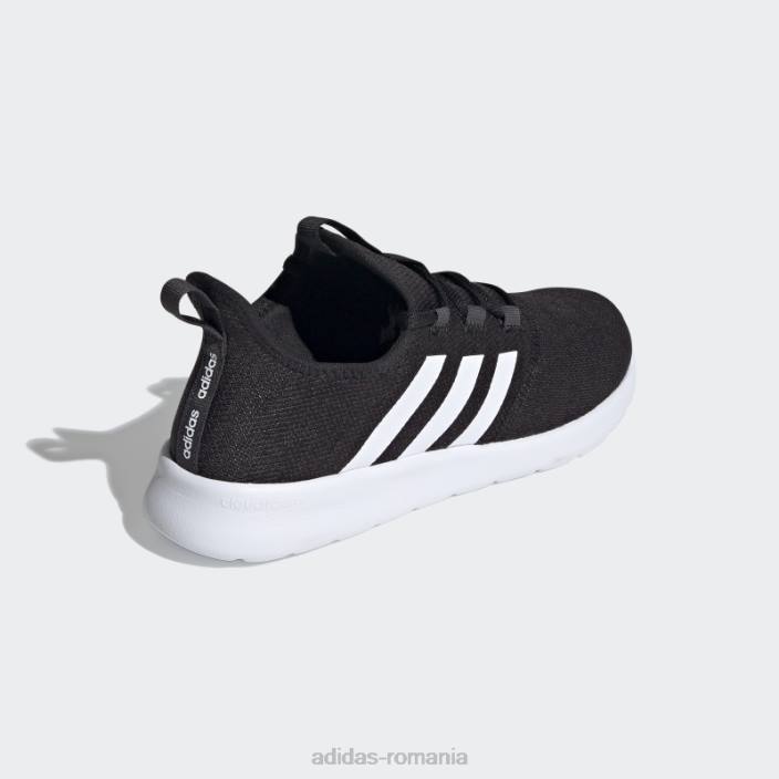 Adidas pantofi de alergare carbon cloudfoam pure 2.0 femei negru/alb/carbon 2JBN22088