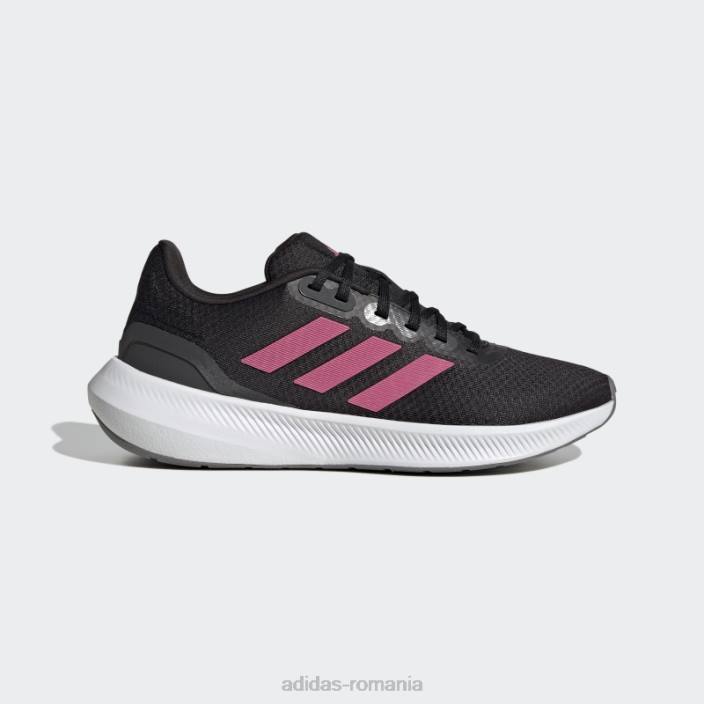Adidas pantofi de alergare negri runfalcon 3 femei negru/magenta/gri 2JBN22132