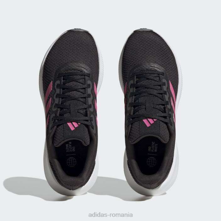 Adidas pantofi de alergare negri runfalcon 3 femei negru/magenta/gri 2JBN22132