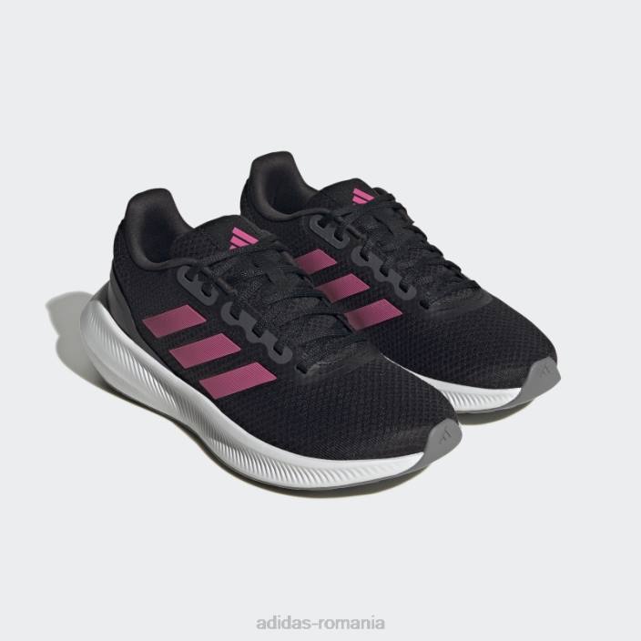 Adidas pantofi de alergare negri runfalcon 3 femei negru/magenta/gri 2JBN22132