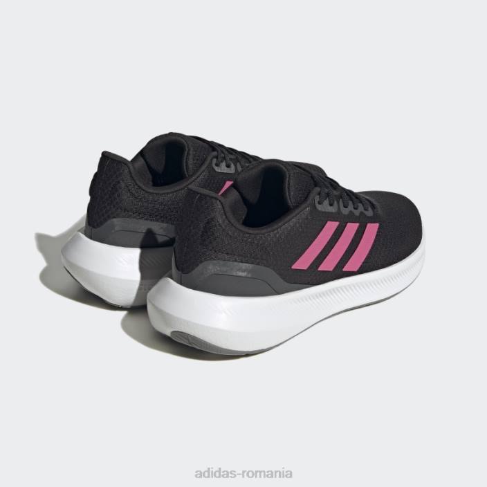 Adidas pantofi de alergare negri runfalcon 3 femei negru/magenta/gri 2JBN22132