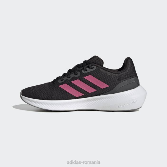 Adidas pantofi de alergare negri runfalcon 3 femei negru/magenta/gri 2JBN22132