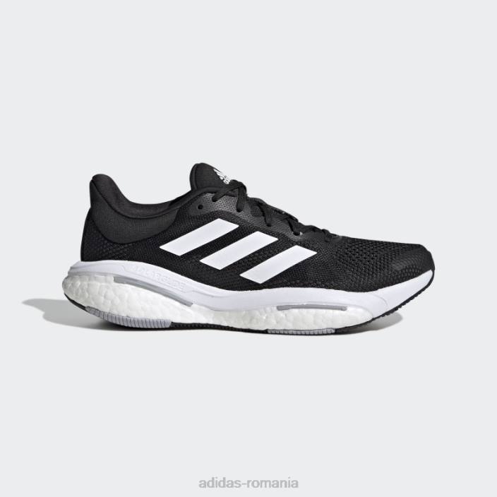 Adidas pantofi de alergare negri solar glide 5 largi femei negru/alb/gri 2JBN22349