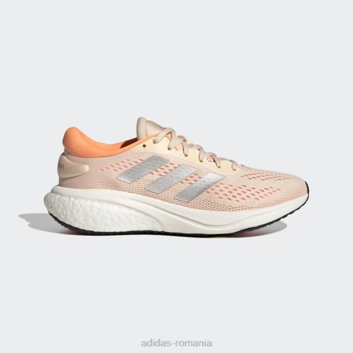 Adidas pantofi de alergare orange supernova 2 femei portocaliu/argintiu/liliac 2JBN22054