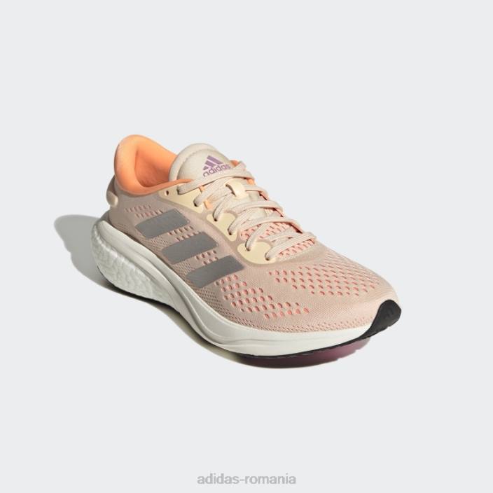 Adidas pantofi de alergare orange supernova 2 femei portocaliu/argintiu/liliac 2JBN22054
