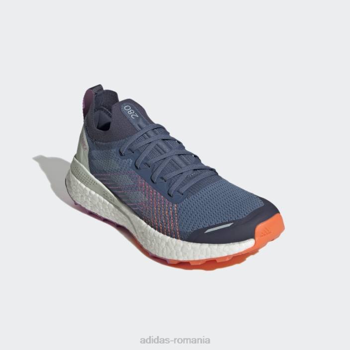 Adidas pantofi de alergare pe trail albastru alterat terrex two ultra primeblue femei alterat albastru/gri met/liliac 2JBN22222