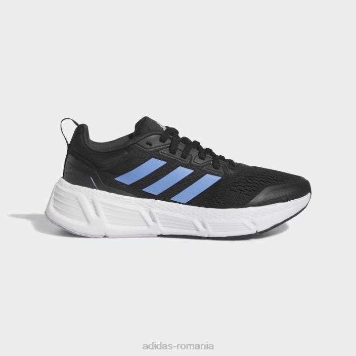 Adidas pantofi de alergare questar albastru femei negru/albastru/metalic 2JBN22208