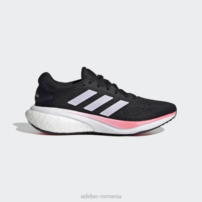 Adidas pantofi de alergare supernova 2.0 negri femei negru/argintiu zori/roz fascicul 2JBN22328